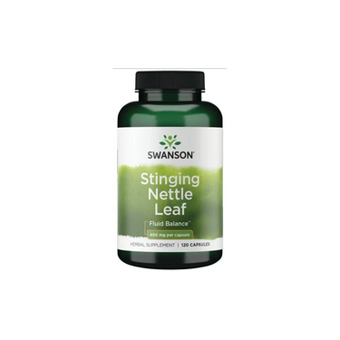 Swanson Stinging Nettle Leaf 400 mg, 120 Capsules—trusted for traditional fluid balance support in a convenient herbal supplement.
